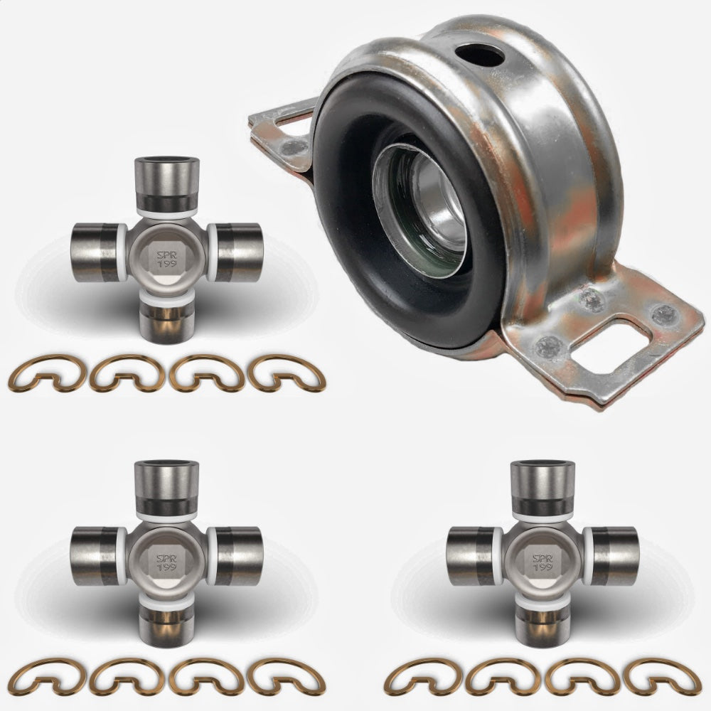 Rear Driveshaft Spicer U-Joints & Carrier Bearing Kit fits 07-17 Toyota Tundra
