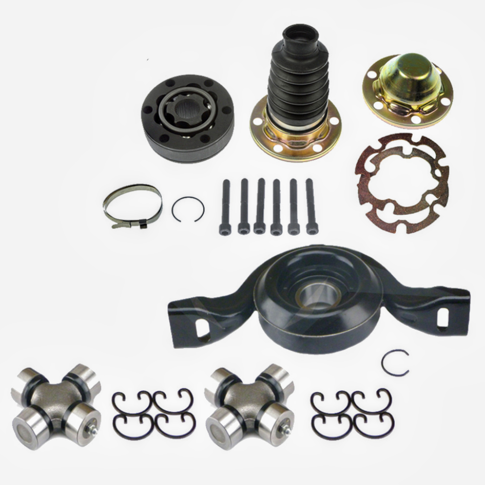 Center Bearing, 2 x Universal Joints + CV Joint kit for Saturn Vue Chev Equinox