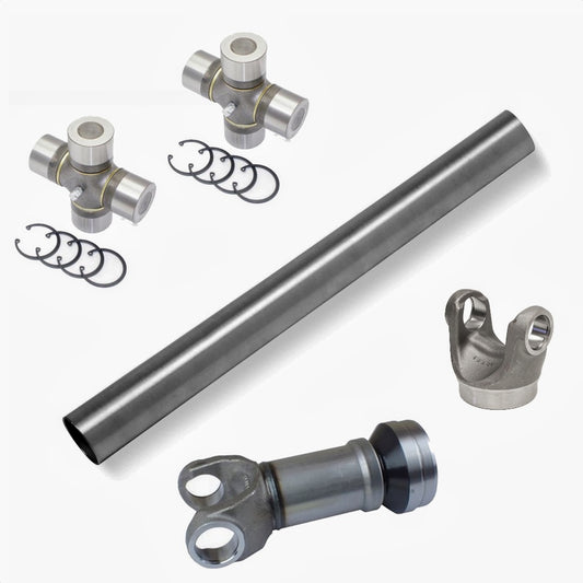 687.40 / 2040 Series Driveshaft Build Kit incl Slip, Weld Yoke, U-joints and Tubing