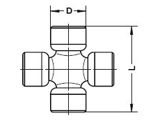 Staked in Driveshaft Universal Joint for Sprinter (1.062" x 3.464") 27mm x 88mm