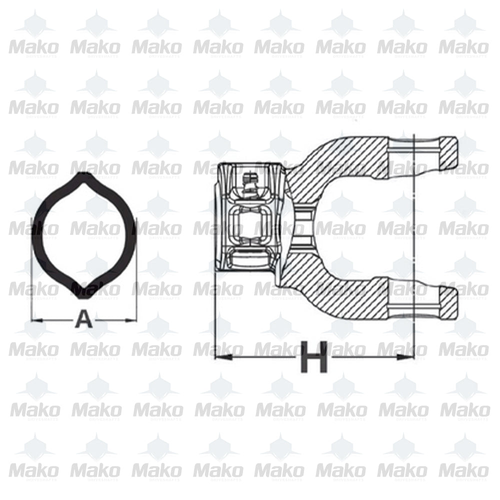 Agriculture PTO Lemon Tube 30mm x 3mm Wall Thickness, 1500mm Length