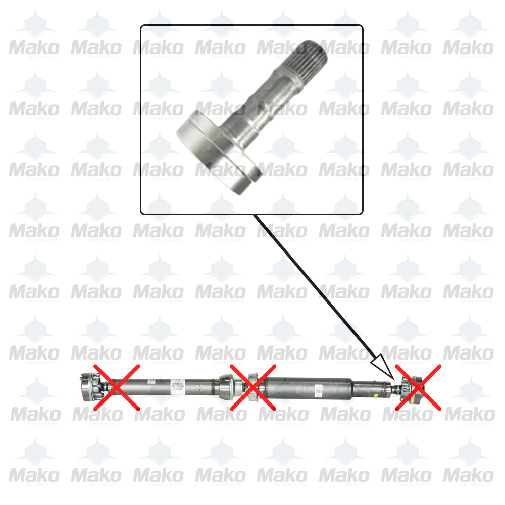 Rear Shaft Diff Side CV Joint Replace Spline Stub Jeep Grand Cherokee 2011-2018