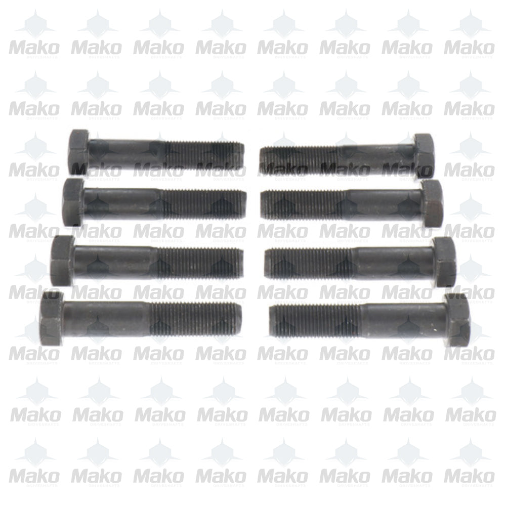 Set of 8 Bolts 2.802" x 0.750" (.500-20) for 5-9111X Universal Joint 9C Series