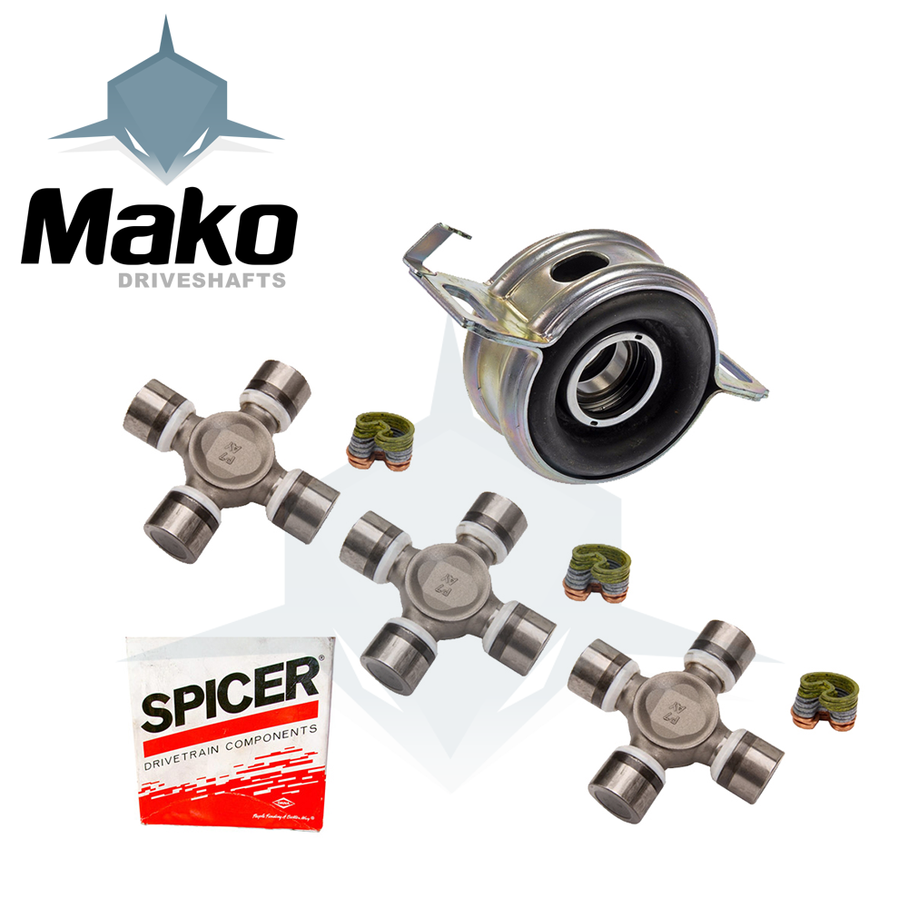 Toyota Tacoma 2005-2015 Driveshaft Support Bearing & Spicer Universal Joints Set
