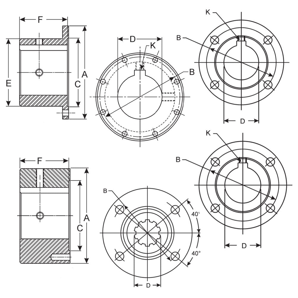 3-1-1013-4 Spicer Drive Shaft Circular Companion Flange Made in USA