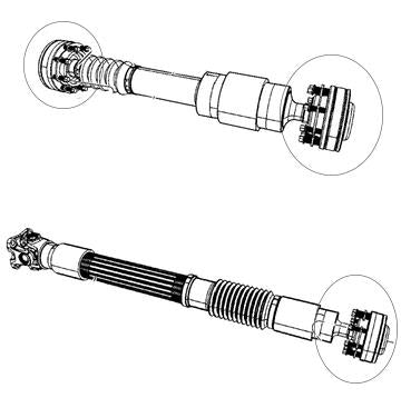 2007-2018 JEEP JK Wrangler Driveshaft CV JOINT Repair Kit 8 Hole 35 Splines