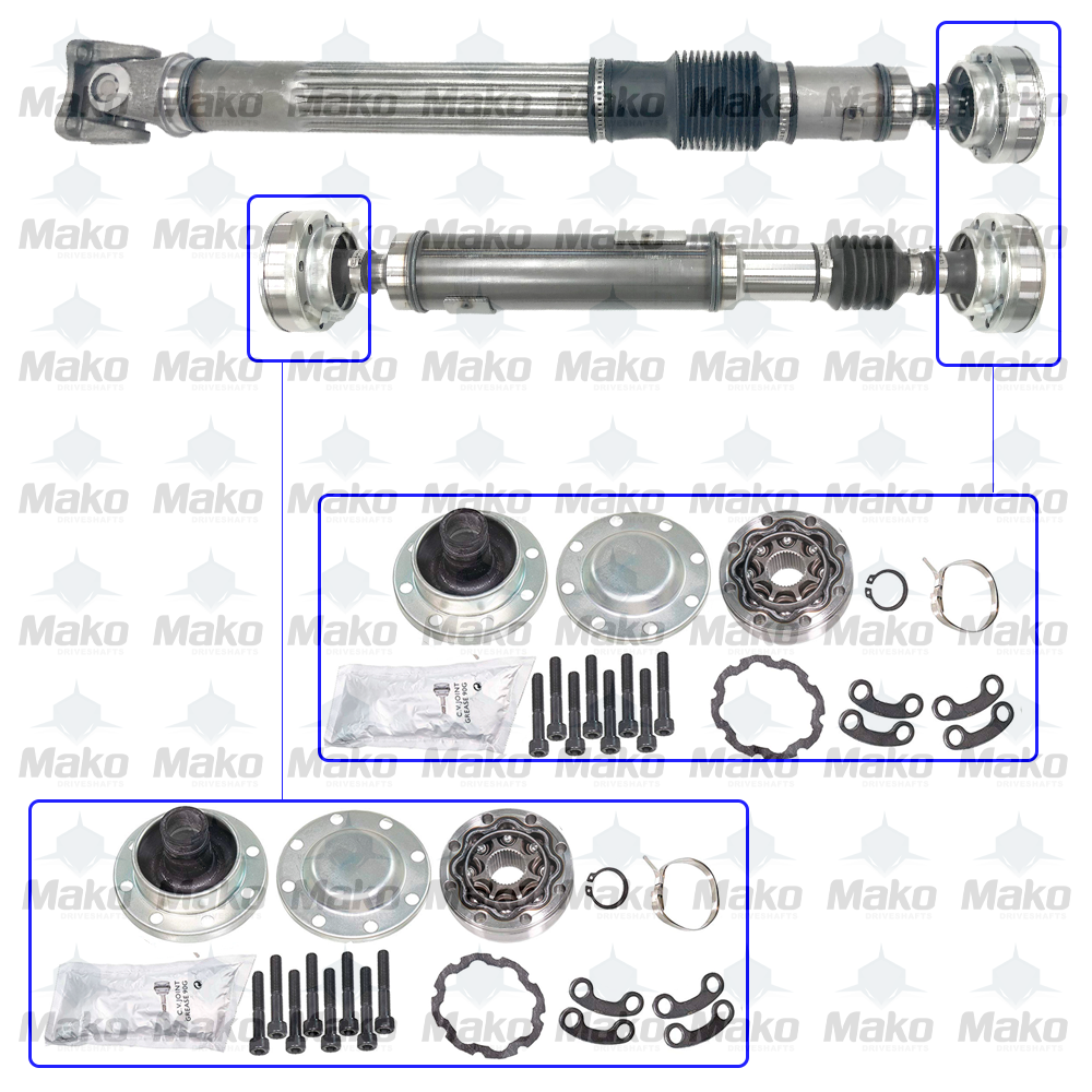 Both Ends Driveshaft CV JOINTS 8 Hole 35 Spline fits 07-'18 for JEEP Wrangler JK