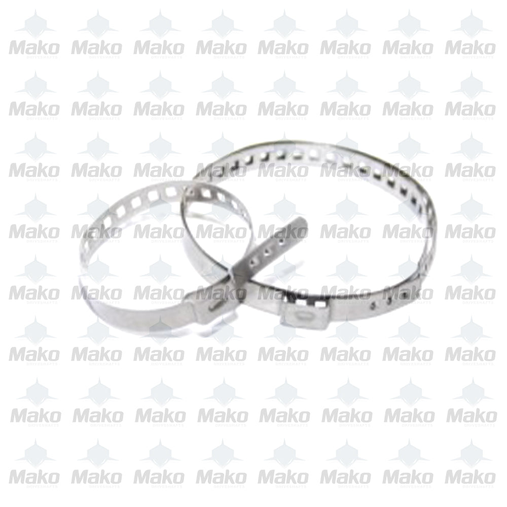 Set of Two Small Driveshaft CV Joint Rubber Boot Clamp Straps