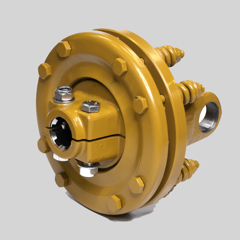 PTO Agriculture Friction Clutch 34.9 x 106.5 Max 1200Nm D=200mm 6 splines 34.9mm