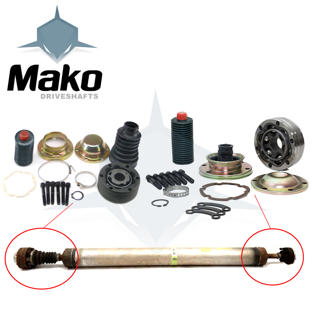CV Joints - Both Ends Front Driveshaft '01-'05 Pontiac Aztek Hatchback 12560422