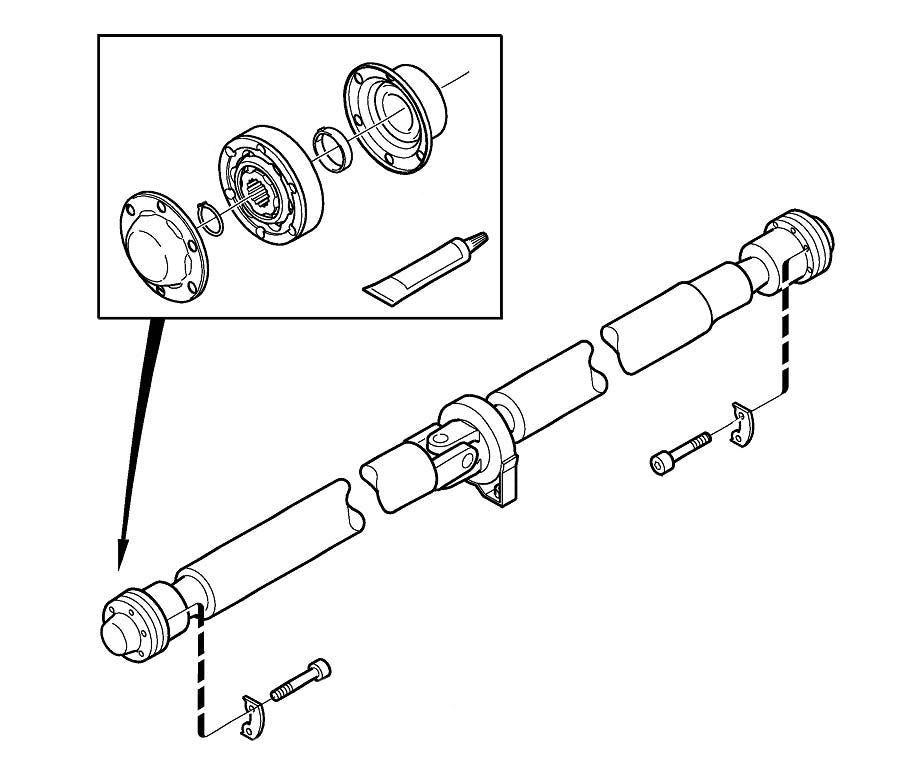 CV Joint Kit 31216175 Propeller Shaft HLJ75 for Volvo Driveshaft 78mm 24 Spline