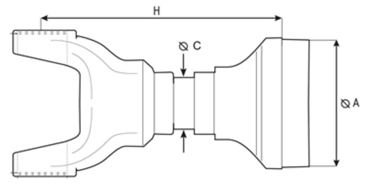1330 Series Driveshaft Midship Assembly - Bearing 1.181" / 30mm Toyota Tacoma