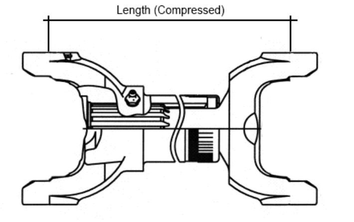 1410 Series (1.188 x 4.188) Driveshaft Yoke Shaft Assembly 6" Closed