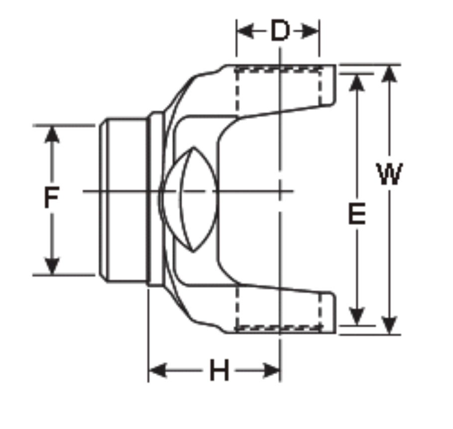 SPICER 3-28-97 Drive Shaft Tube Weld Yoke 1410 series fits Tube 3.000 x .083