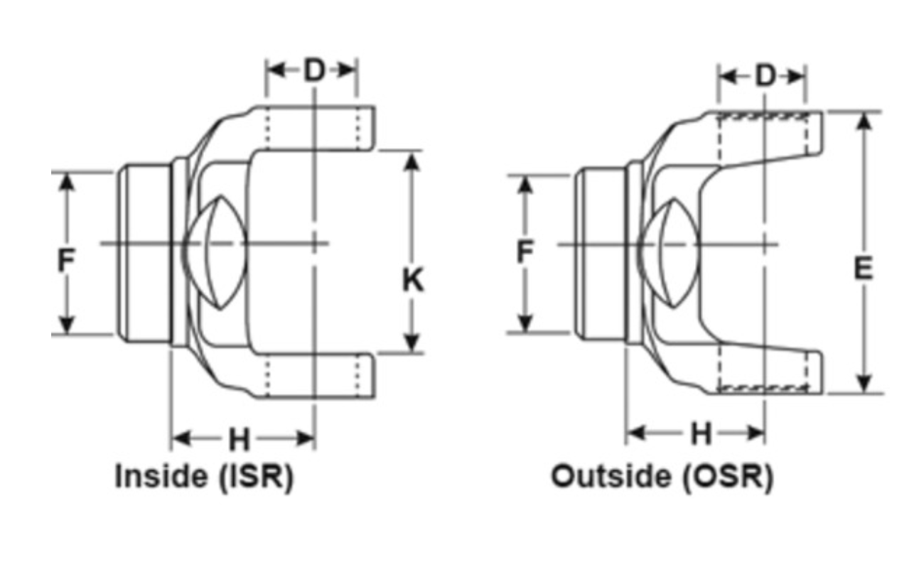 4-28-657 Driveshaft Tube Weld Yoke 1550 Series fits Tube Dia 3.500" x .156" W