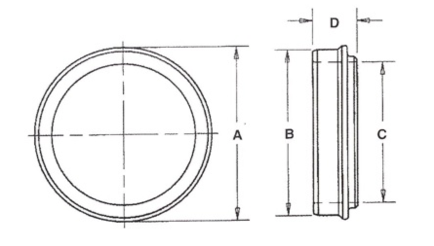 Superior Quality Driveshaft Increasing Bushing from 3.500 X .083 to 4.000 X .065