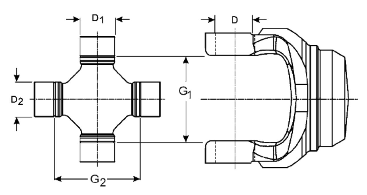 Agricultural PTO Greaseable Heavy Duty Driveshaft Universal Joint OSR 19 X 52MM