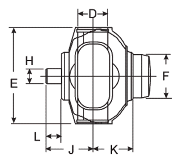 Double Cardan CV Ball Tube Yoke 1310 series (1.062 x 3.219)-Tube 2.750x.083