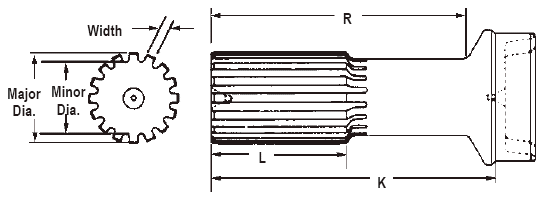 Driveshaft Stub Tube Shaft 1.500 x 16 spline 2.750 x .083 Tube 3-40-1222