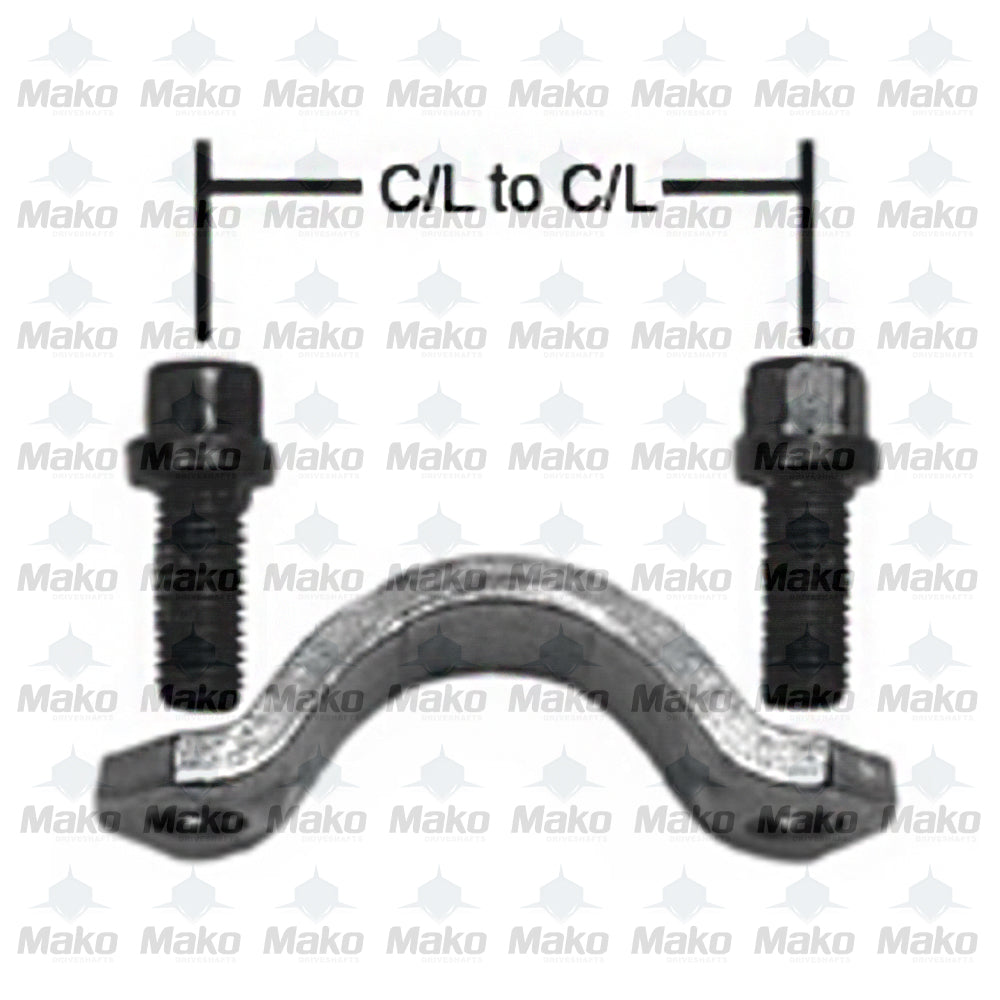 5-70-28X Strap Kit fits 1610 Series Universal Joints 2.500" C/L to C/L