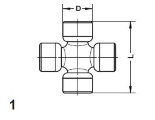Driveshaft Staked Universal Joint 20mm x 52.8mm fits Honda CR-V 40100-S10-A01