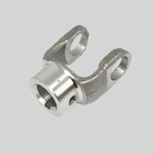 10-4-453 End Yoke 1000 Series Round Bore 0.875" Bore w/0.25" Keyway 1.625" hub