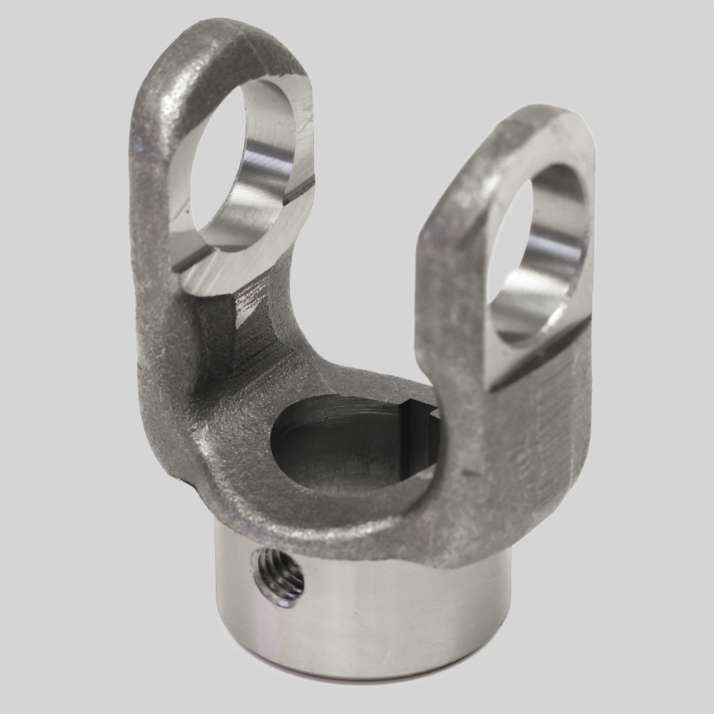 10-4-83 Driveshaft End Yoke Round Bore 1000 Series 1.000" Bore w/0.188 Keyway