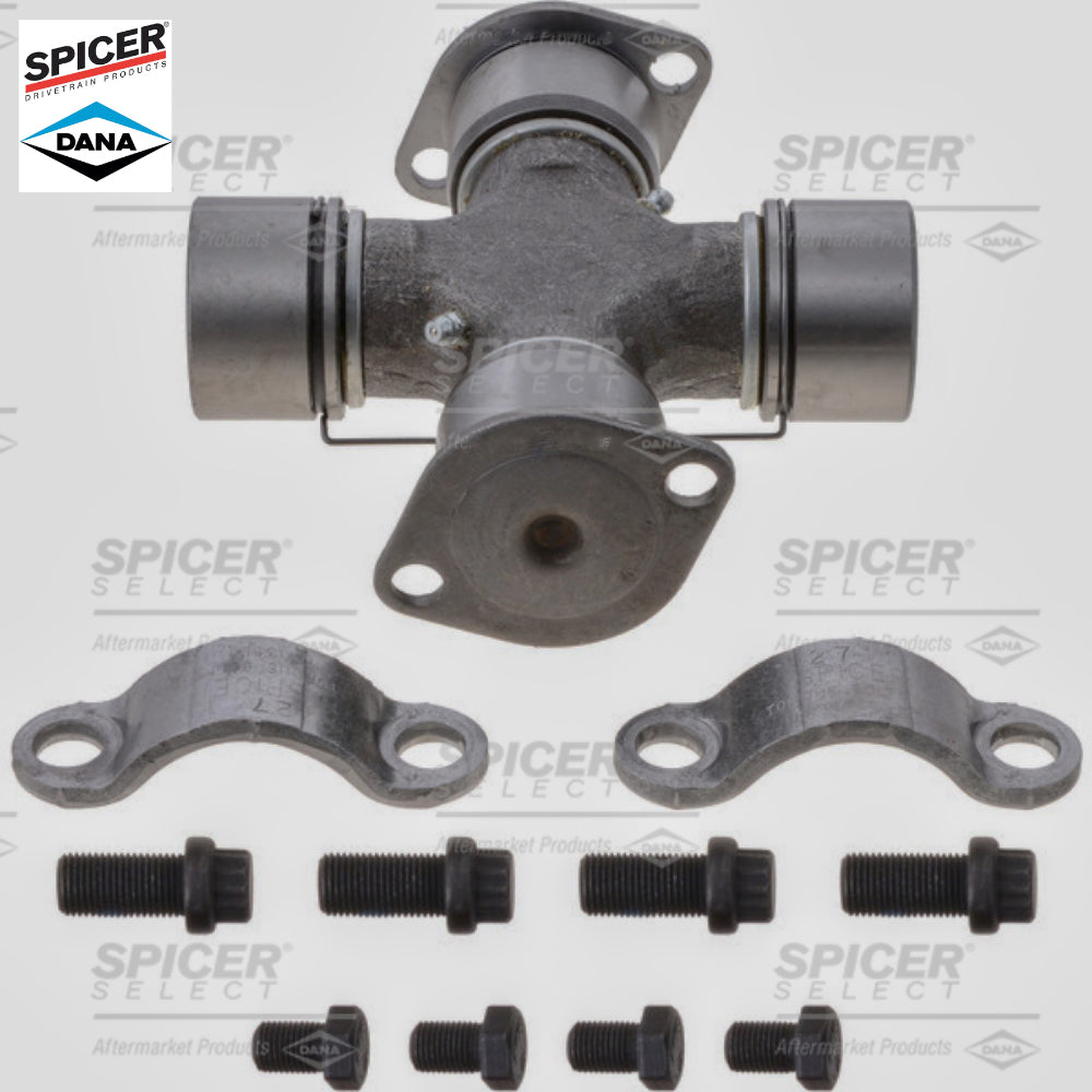 Greaseable SPICER SVL Universal Joint with Strap Kit for 1710 Combination 5-675X