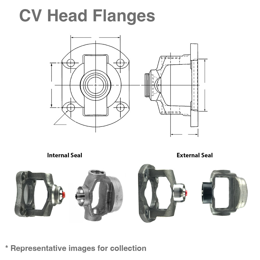 1310 Series 2-21-1543 Driveshaft CV Head Flange takes 404-0A Holes 0.484"