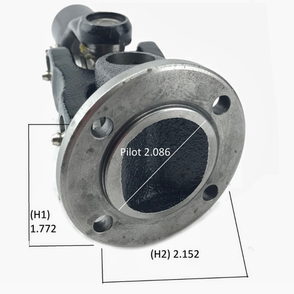 168.8mm 4 Ton (Z2) TCM Industrial Forklift Driveshaft Assembly 15 Splines