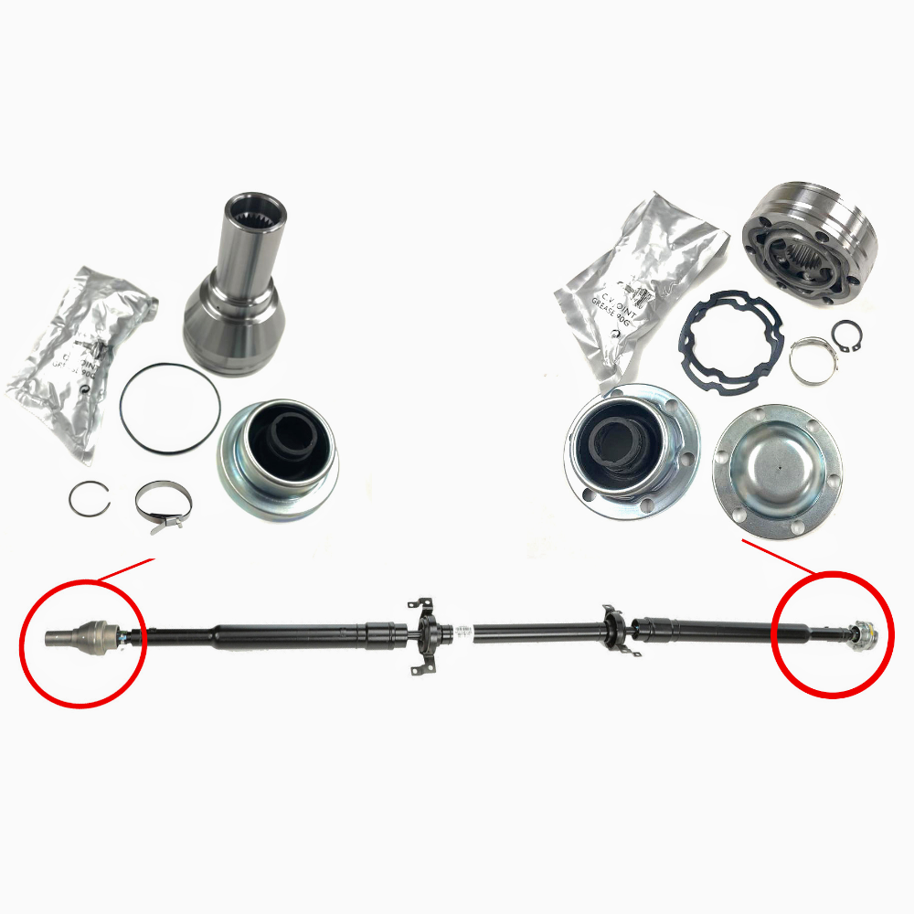 2014-2020 Jeep Cherokee Front & Rear Complete CV Joint Kits for Rear Driveshaft