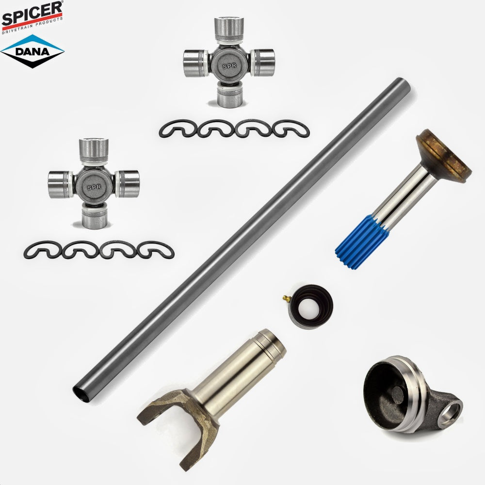 Spicer Driveshaft Kit 1310 Series 3"x.083 Tube, Slip, Spline, Weld + 2 xU-Joints