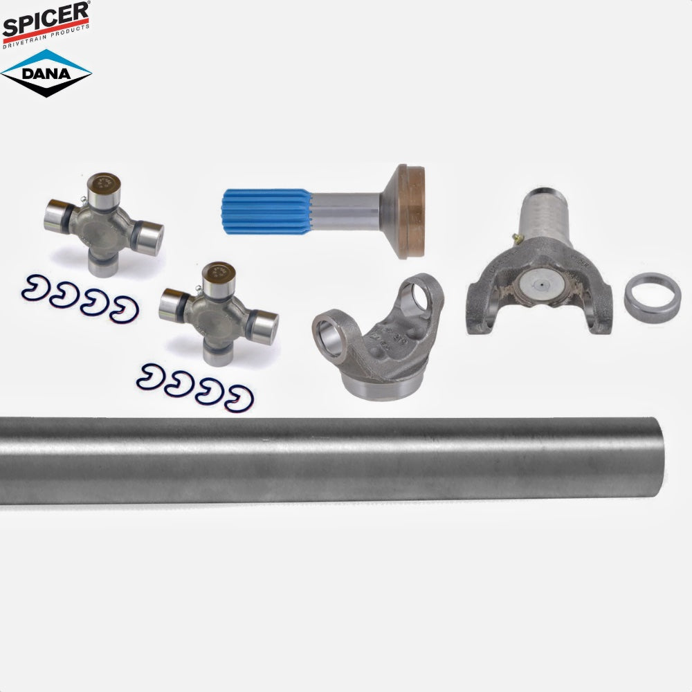 Spicer Driveshaft Kit 1550 Series 3.5x.095 Tube, Slip, Spline, Weld, 2 xU-Joints