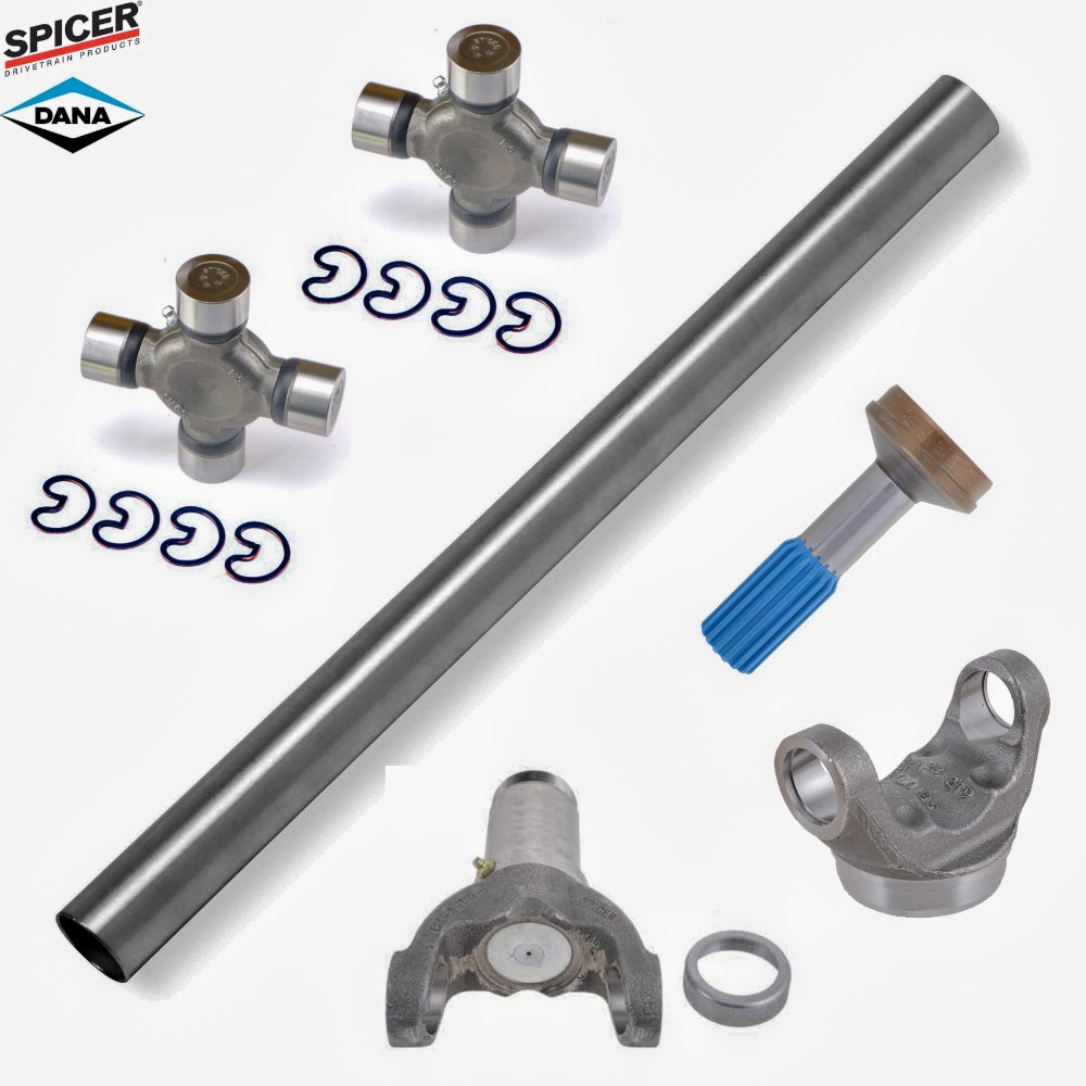 Spicer Driveshaft Kit 1550 Series 3.5x.095 Tube, Slip, Spline, Weld, 2 xU-Joints