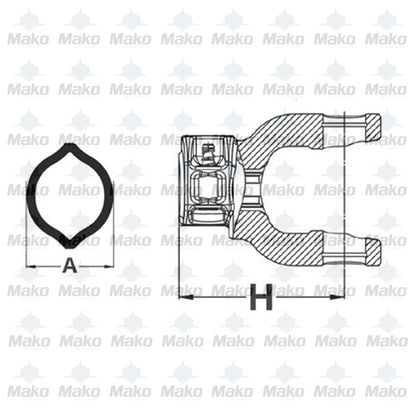 Agriculture PTO Lemon Tube  30mm x 3mm Wall Thickness, 1500mm Length TL303-150