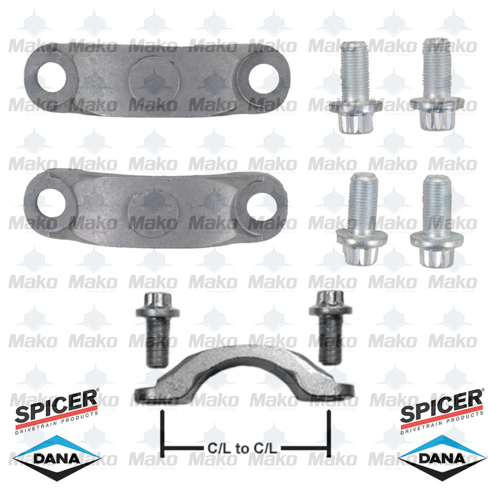 SPICER 1407018X Cap & Bolt Assembly Straps SPL140 UJoints 3.000" C