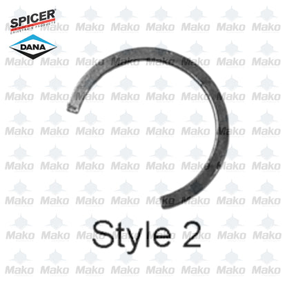 4 x 2-7-99 Spicer U-Joint Inside style snap ring clips .058 Thick for Caps 1.062