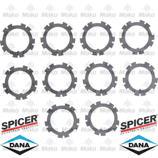 10 x Spicer 30637 Spindle Nut Retainers Rear Hub Dana 60 Axle 1.830" Inside Dia