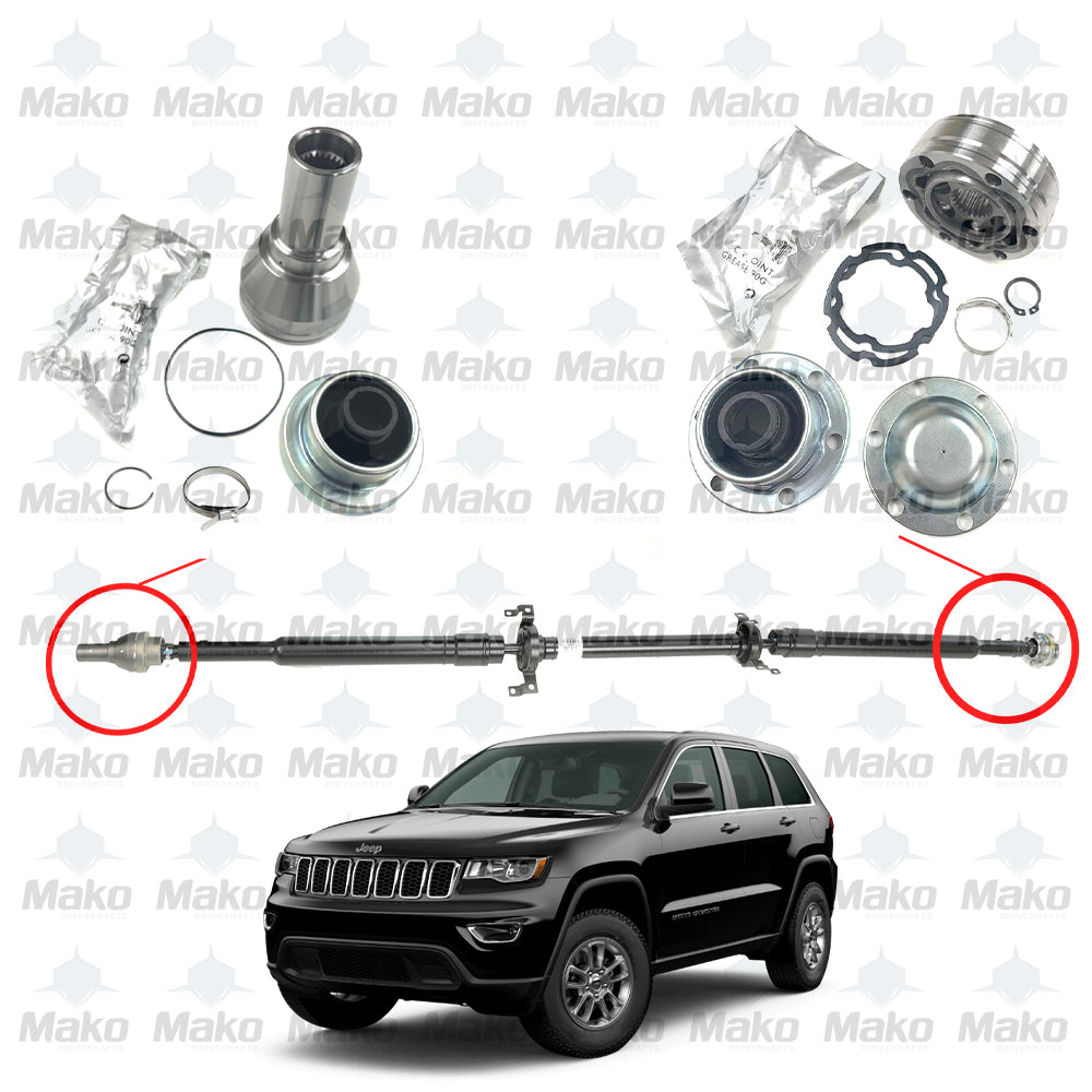 2014-2020 Jeep Cherokee Front & Rear Complete CV Joint Kits for Rear Driveshaft