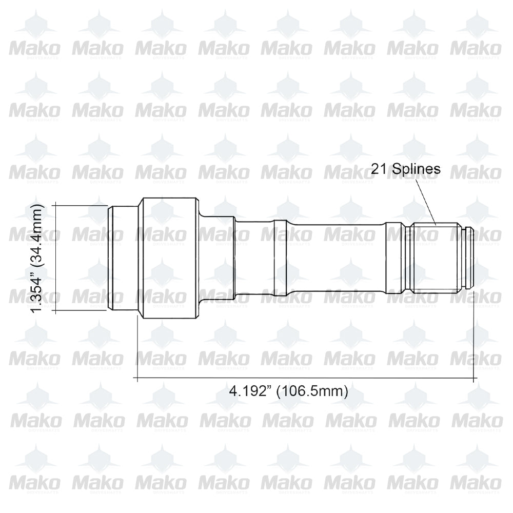 52123612AA Rear CV Joint for Rear Driveshaft fits Jeep Cherokee KL 2014-2020