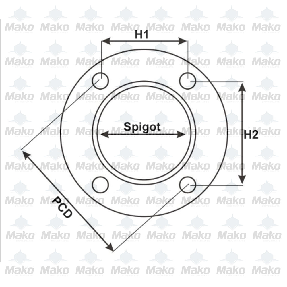 Propeller Shaft Assembly for Toyota Forklift 82.6mm Length 37210-23600-71