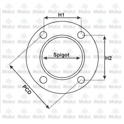 Mitsubishi 1.5 Ton Forklift Shaft 6.220" / 185mm Length 16 Spline