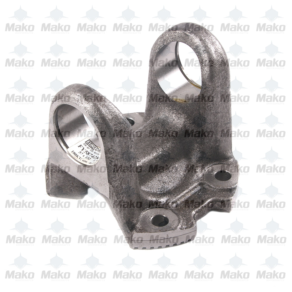 587.42 Series Serated Driveshaft Flange Yoke 4 Holes 7.086" OD 3.543" KV Pilot