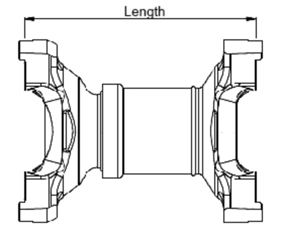 Heavy Duty 8.5C Series Mechanical Yoke Shaft Assembly 10.5" (267mm / 10.5")