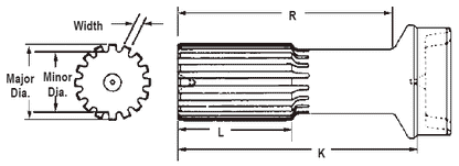 2-40-2381 Stub Shaft 2.000 x .120 Tubing 1.250x16 Spl CL 6"
