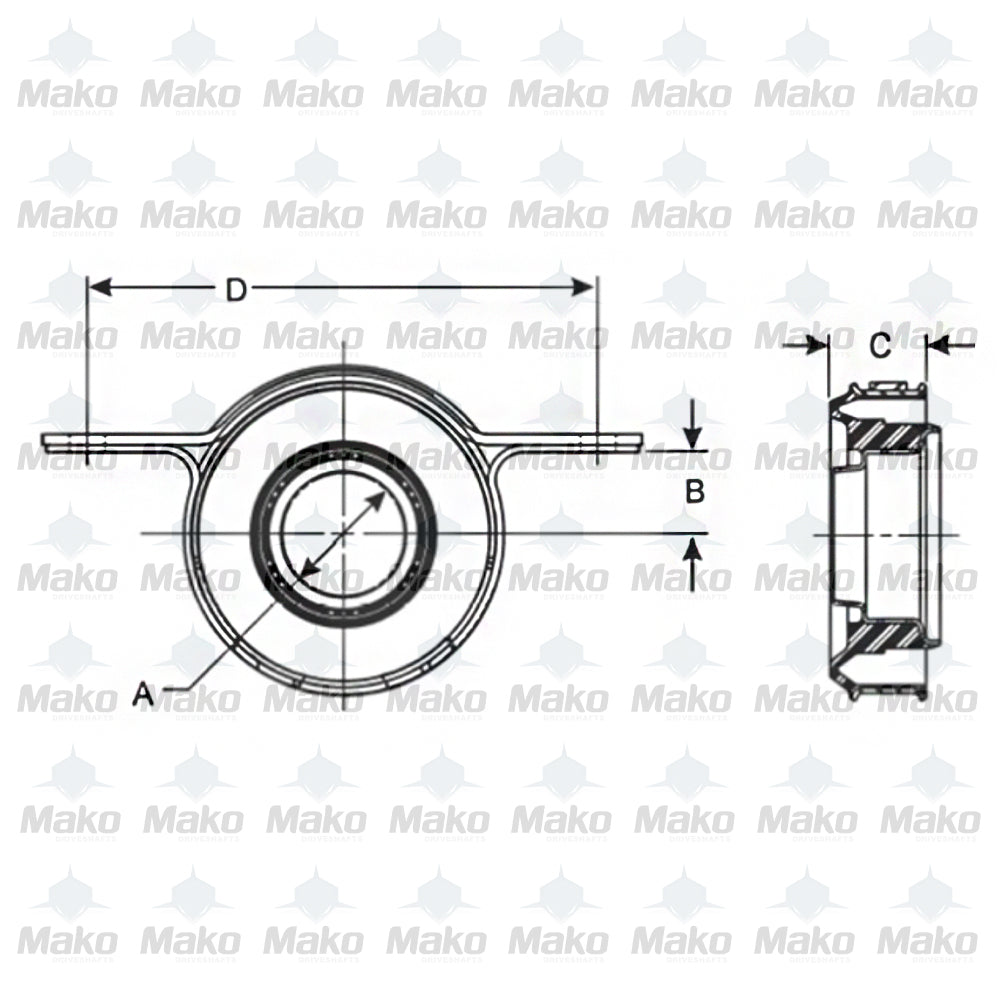 NTN Premium Center Bearing for Jeep Grand Cherokee / Dodge Durango 2011-2021