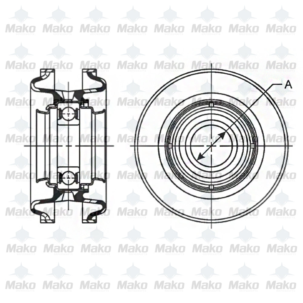 NTN Premium Center Bearing fits D21 Pickup/Maxima/Pathfinder/Xterra/J30/M30 2WD