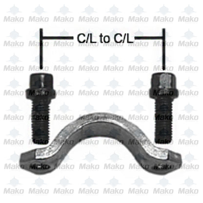 Spicer Driveshaft Bearing Strap Kit 1480 / 1550 U-Joints 3-70-38X BC: 2.130"