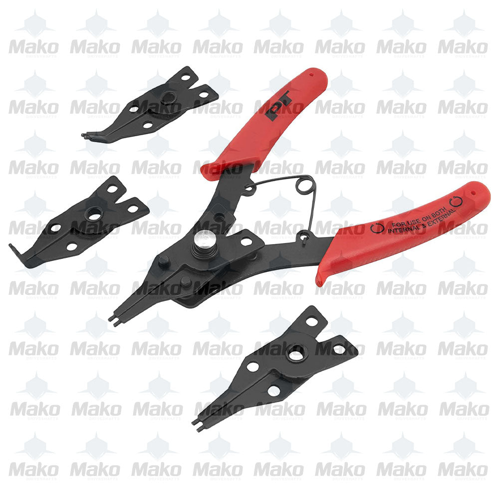Performance Tool W1159 5-Piece U-Joint Snap Ring Plier Set