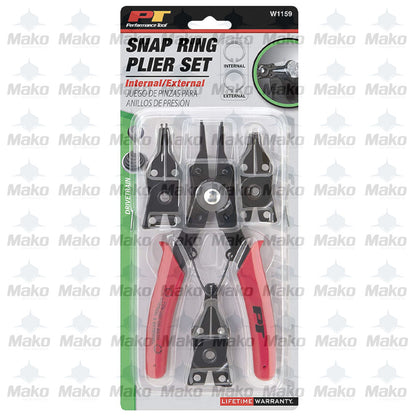 Performance Tool W1159 5-Piece U-Joint Snap Ring Plier Set